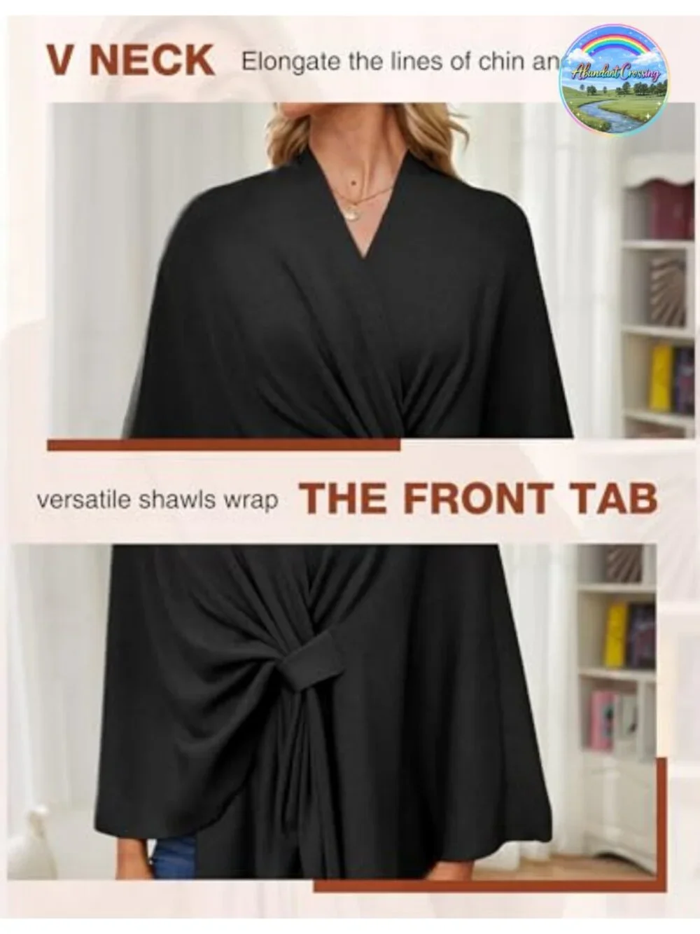 Elegant Open Front Poncho Shawl Wrap Sweater Drape Style One Size